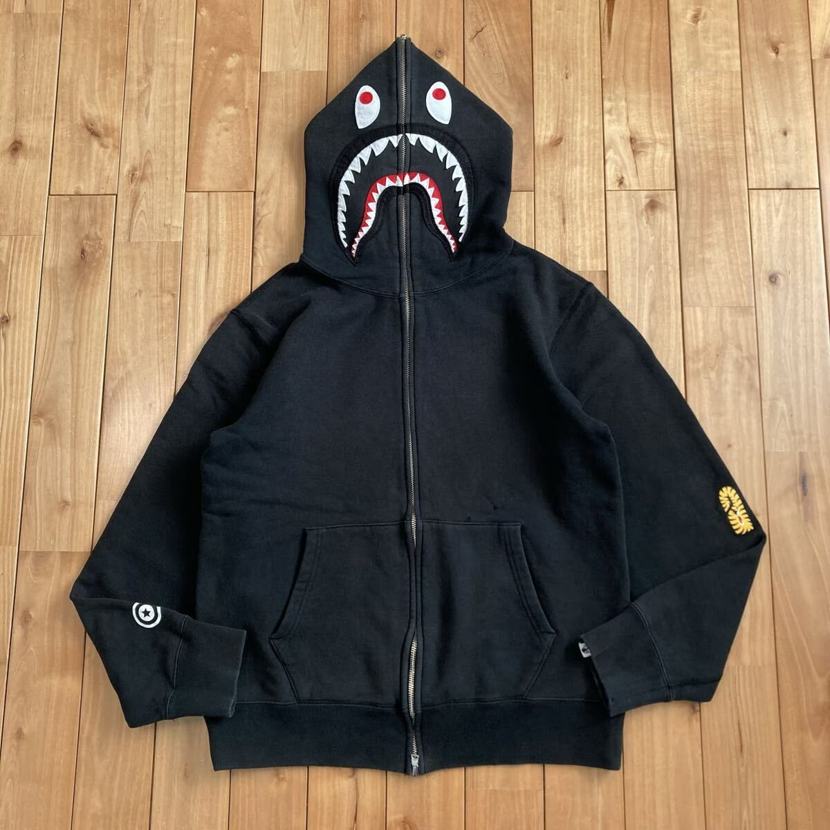 シャーク パーカー Lサイズ ブラック shark full zip hoodie a bathing