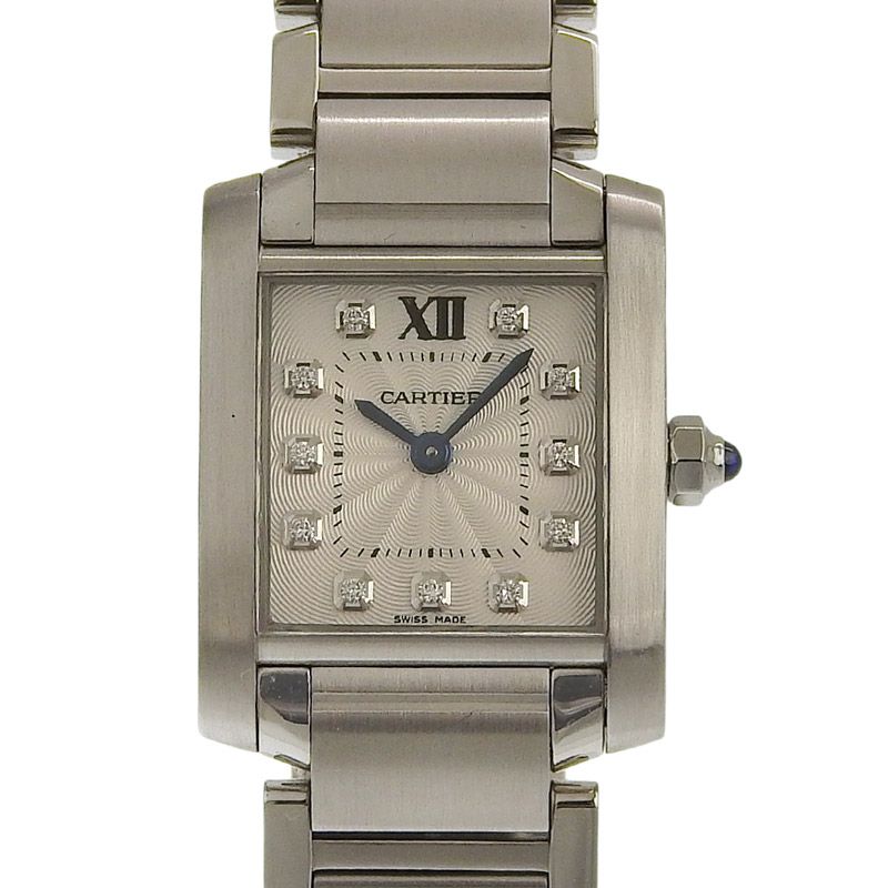カルティエ CARTIER タンクフランセーズSM レディース クォーツ 腕時計 