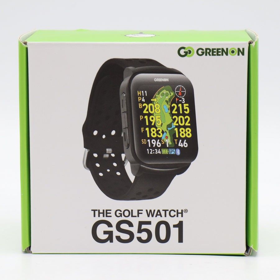 新品】GreenOn THE GOLF WATCH GS501 距離測定器 腕時計型 ブラック