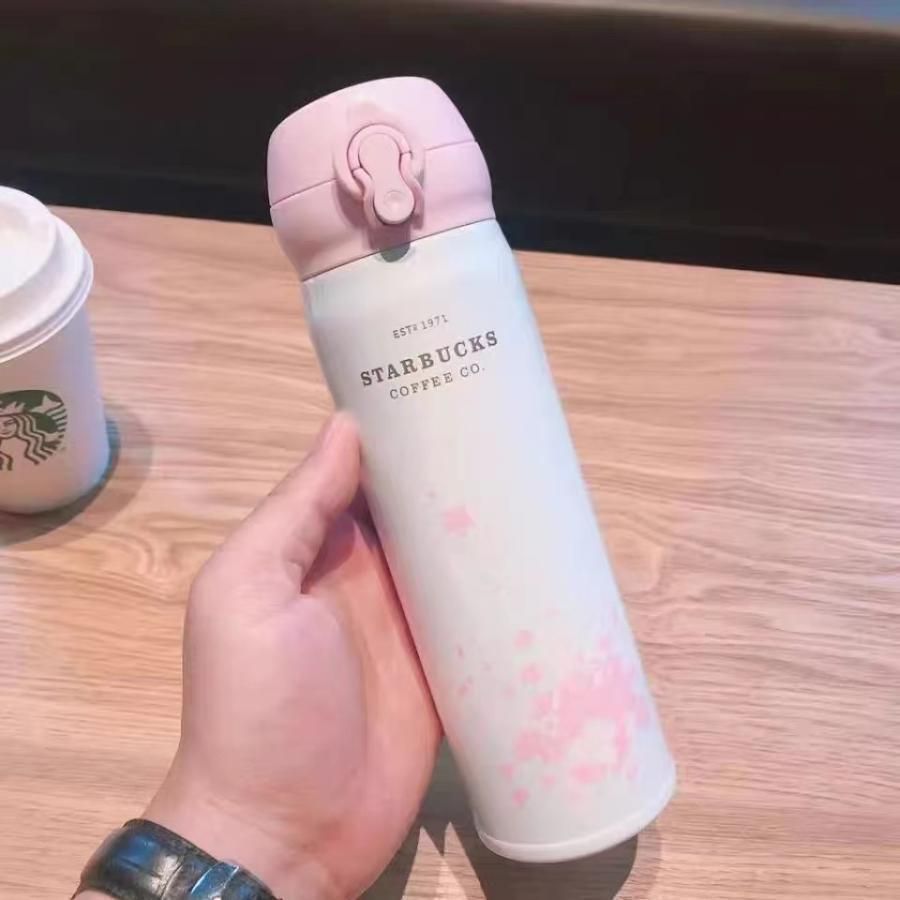 411. スターバックス starbucks 水筒 魔法瓶 ステンレスボトル 桜 水筒