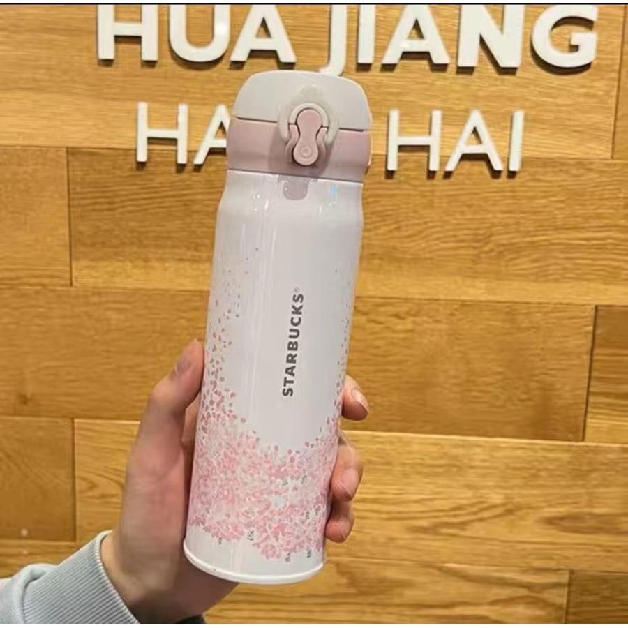 411. スターバックス starbucks 水筒 魔法瓶 ステンレスボトル 桜 水筒