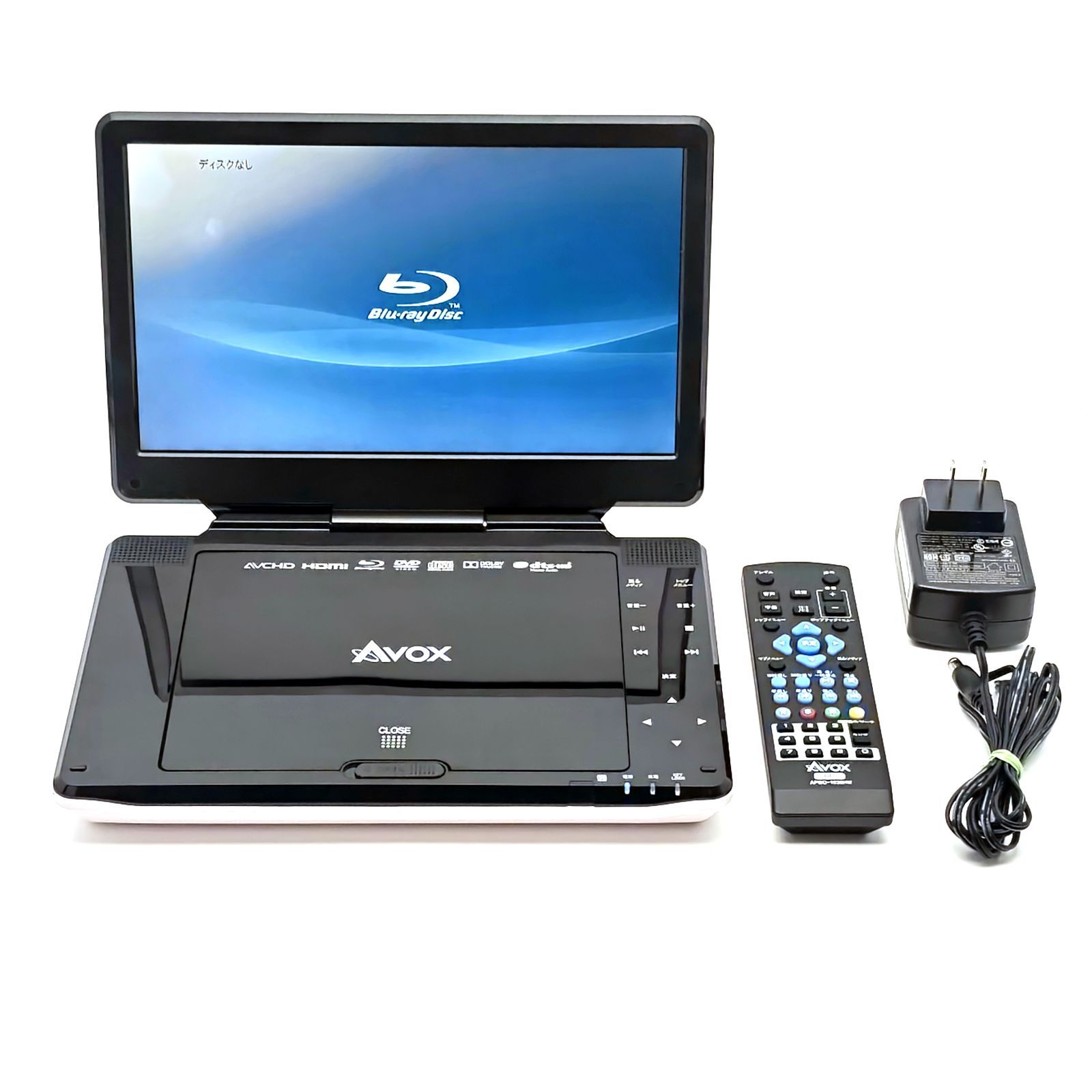 AVOX APBD-1030HW 10インチ液晶搭載ポータブルブルーレイプレーヤー