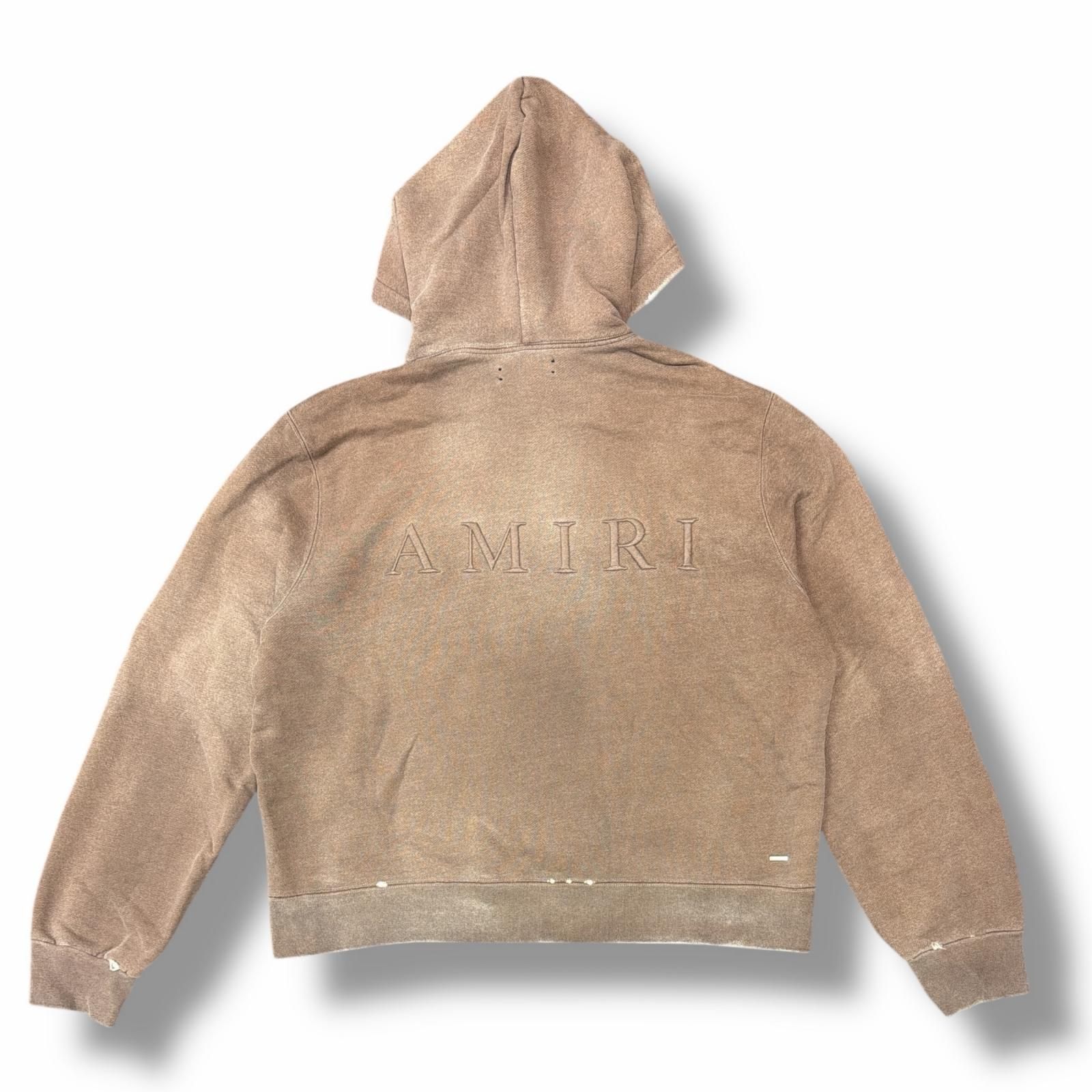 AMIRI MA Core Logo Hoodie MAコアロゴ刺繍パーカー フーディー アミリ ブラウン XL （9730M）