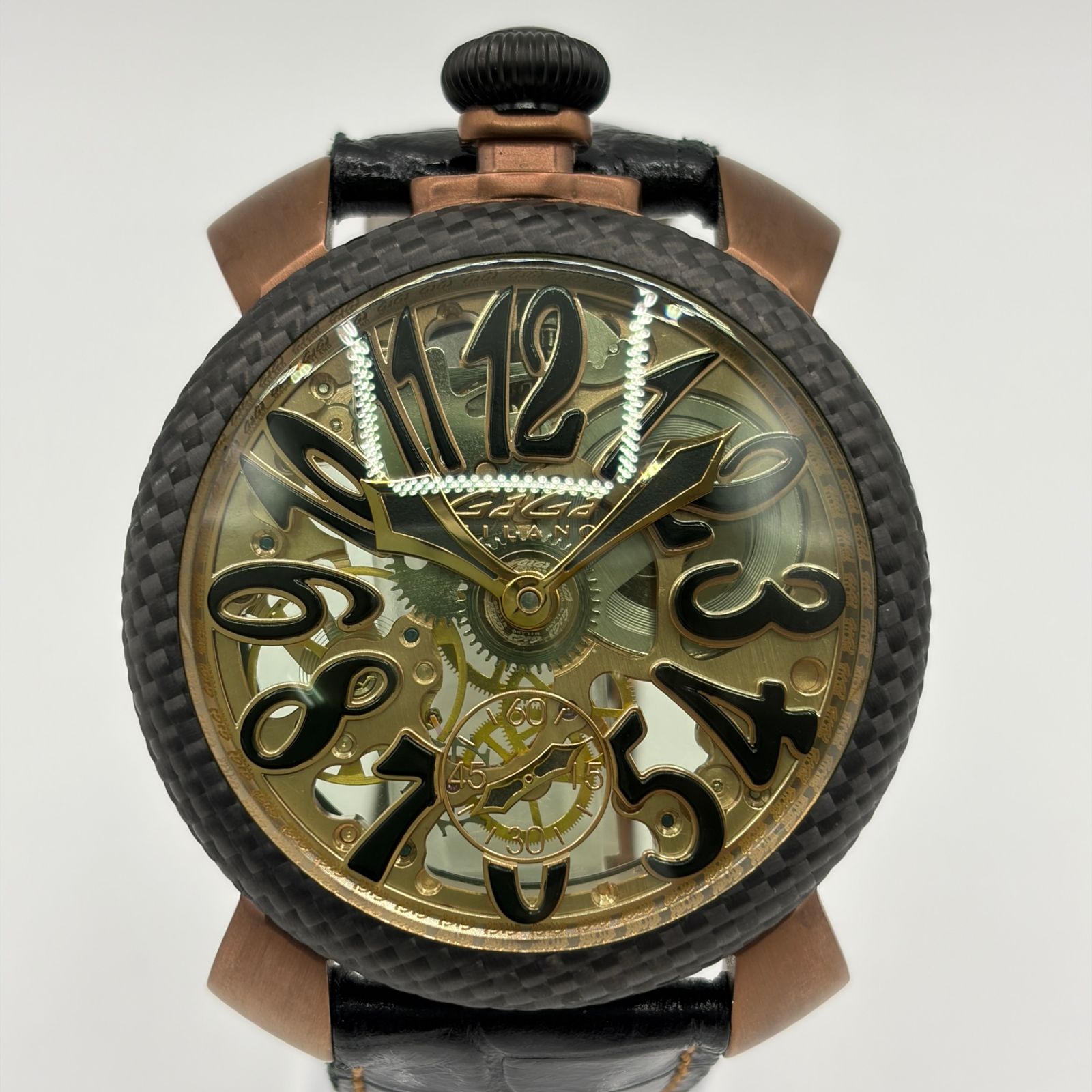 GaGa MILANO ガガ ミラノ マヌアーレ48 スケルトン スモールセコンド