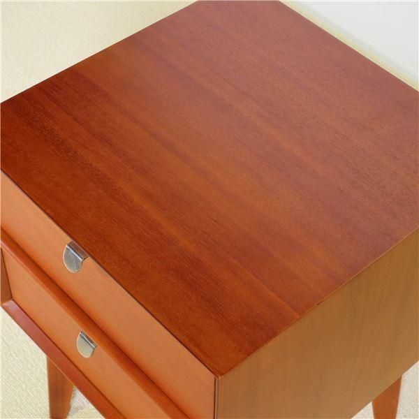 サイドテーブル 幅40×奥行40×高さ55cm 天然木 木製 チェスト 