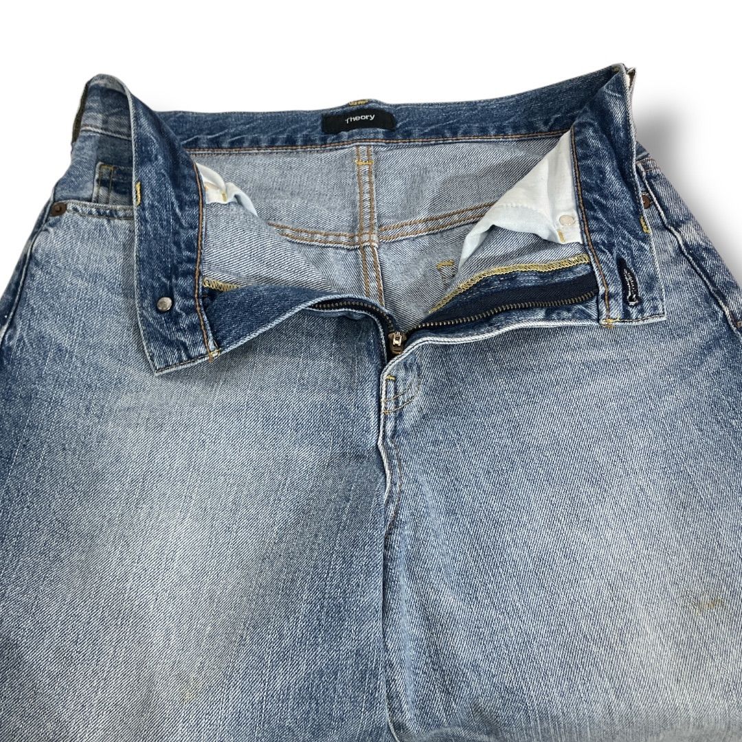 Theory セオリー ワイドデニムパンツ サイズ25 インディゴブルー NO 01