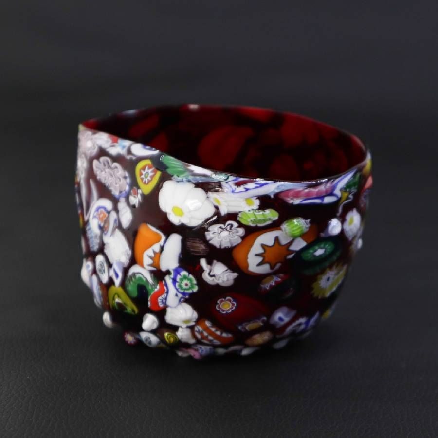 美品！】 ベネチアンガラス ムラーノガラス ミルフィオリ 千の花