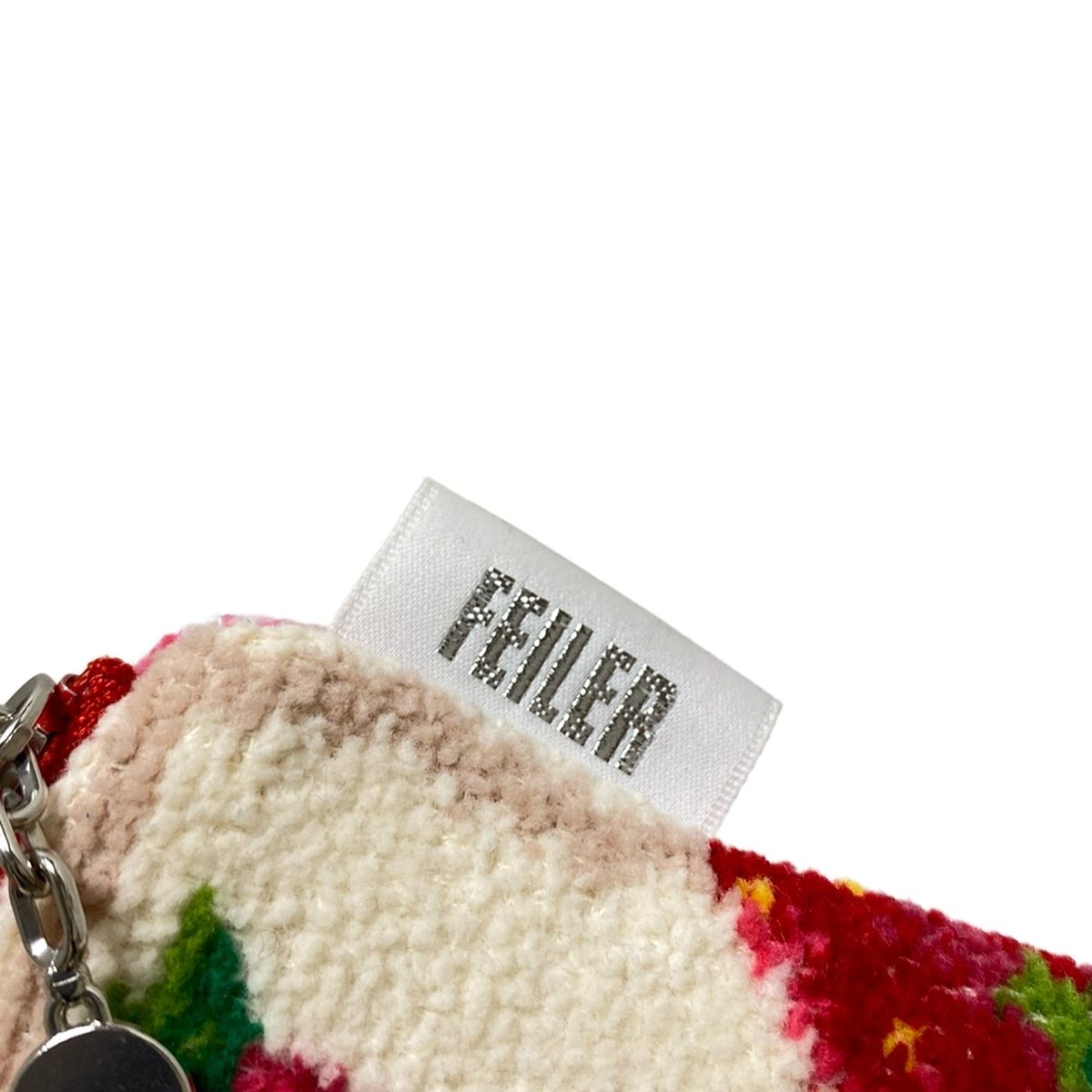 FEILER(フェイラー) ポーチ - アイボリー×レッド×マルチ 花柄