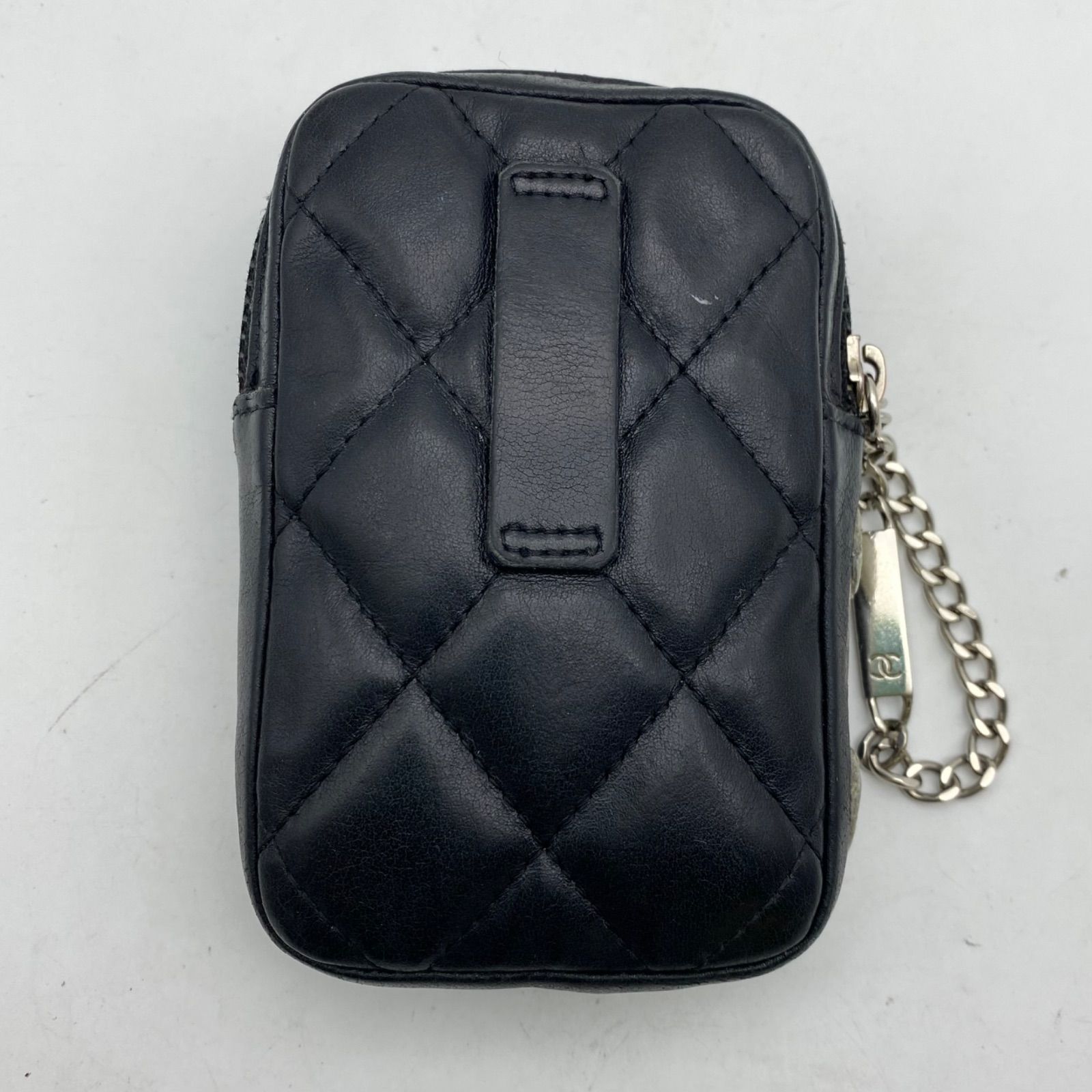 シャネル シガレットケース ポーチ カンボンライン ココマーク 黒