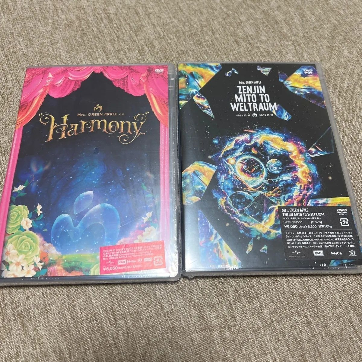 新品、未開封】2本作品 Mrs. GREEN APPLE on Harmony &ゼンジン未到と