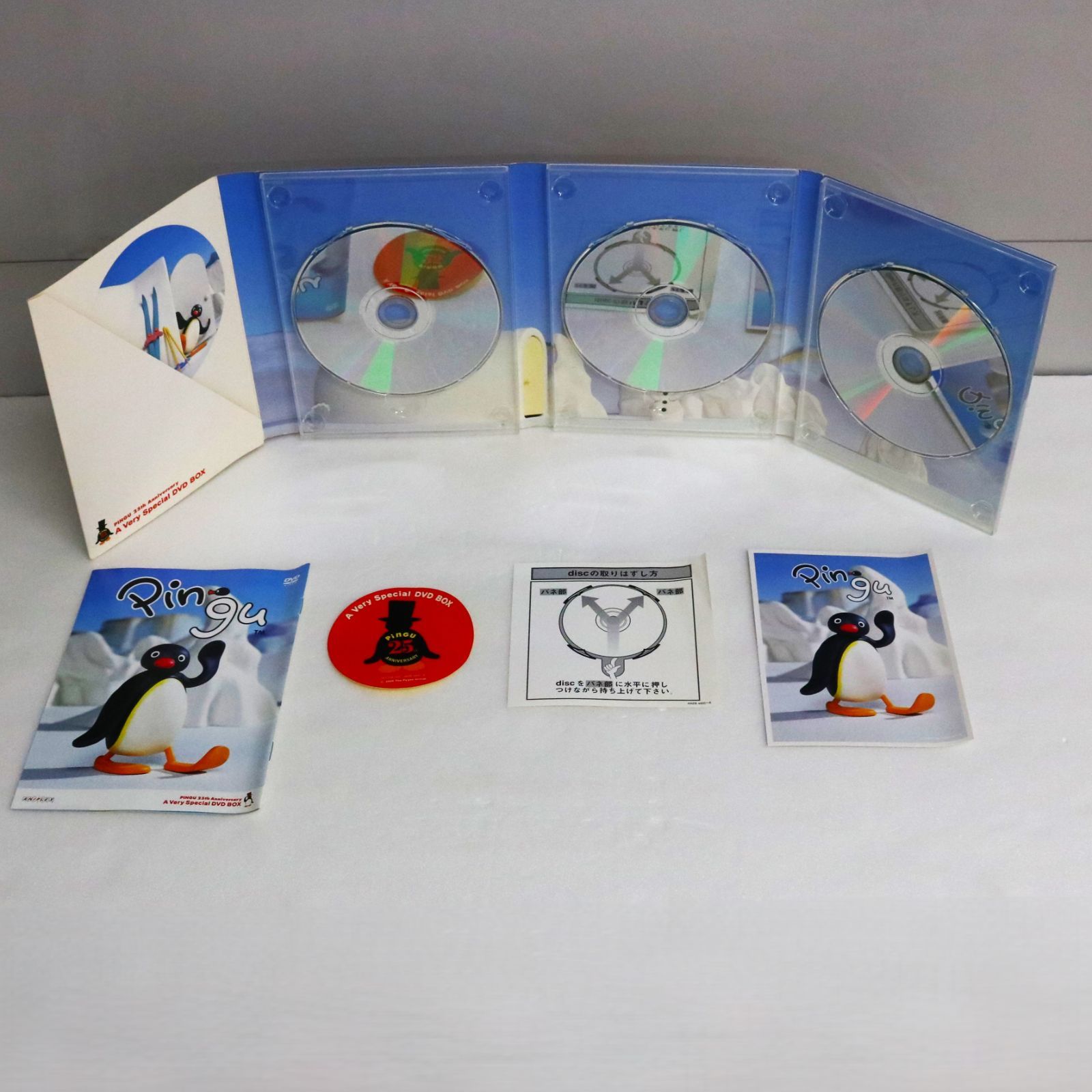 超レア！　ピングーのセット NA]Pingu ぬいぐるみ 25th Anniversary A Very Special DVD BOX 景品用