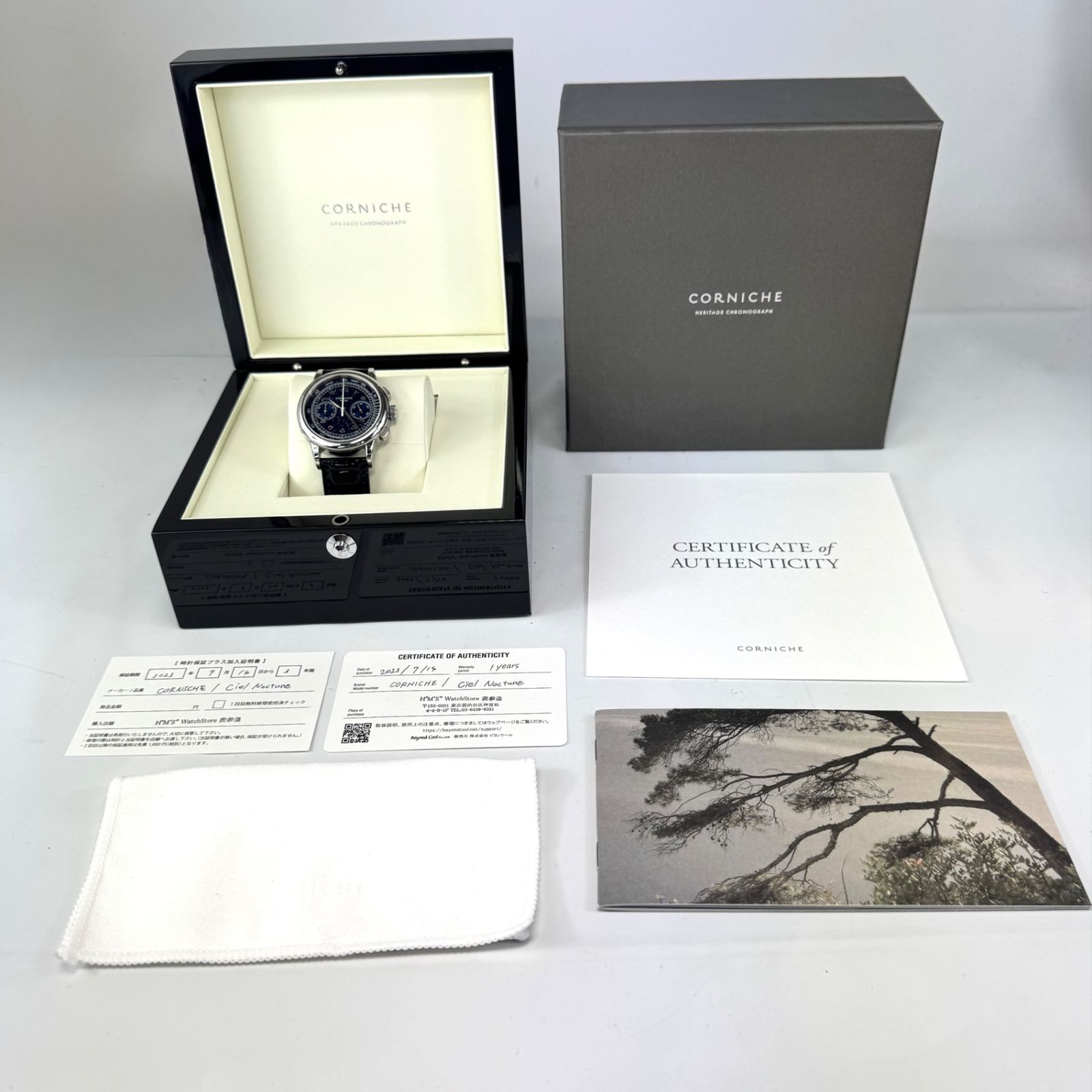 美品・希少】 腕時計 メンズ コーニッシュ CORNICHE ヘリテージ クロノ 