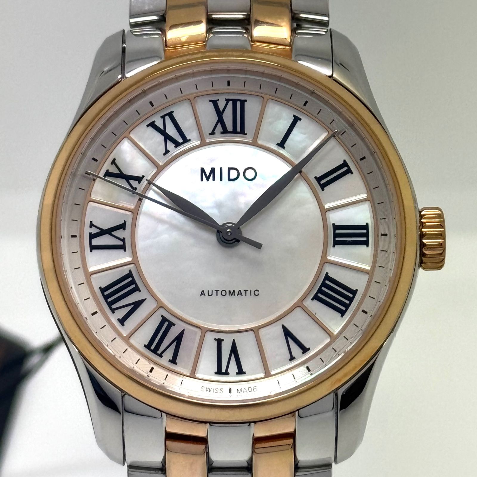 未使用】ミドー MIDO ベルーナ M024.207.22.110.00 自動巻 裏スケ 