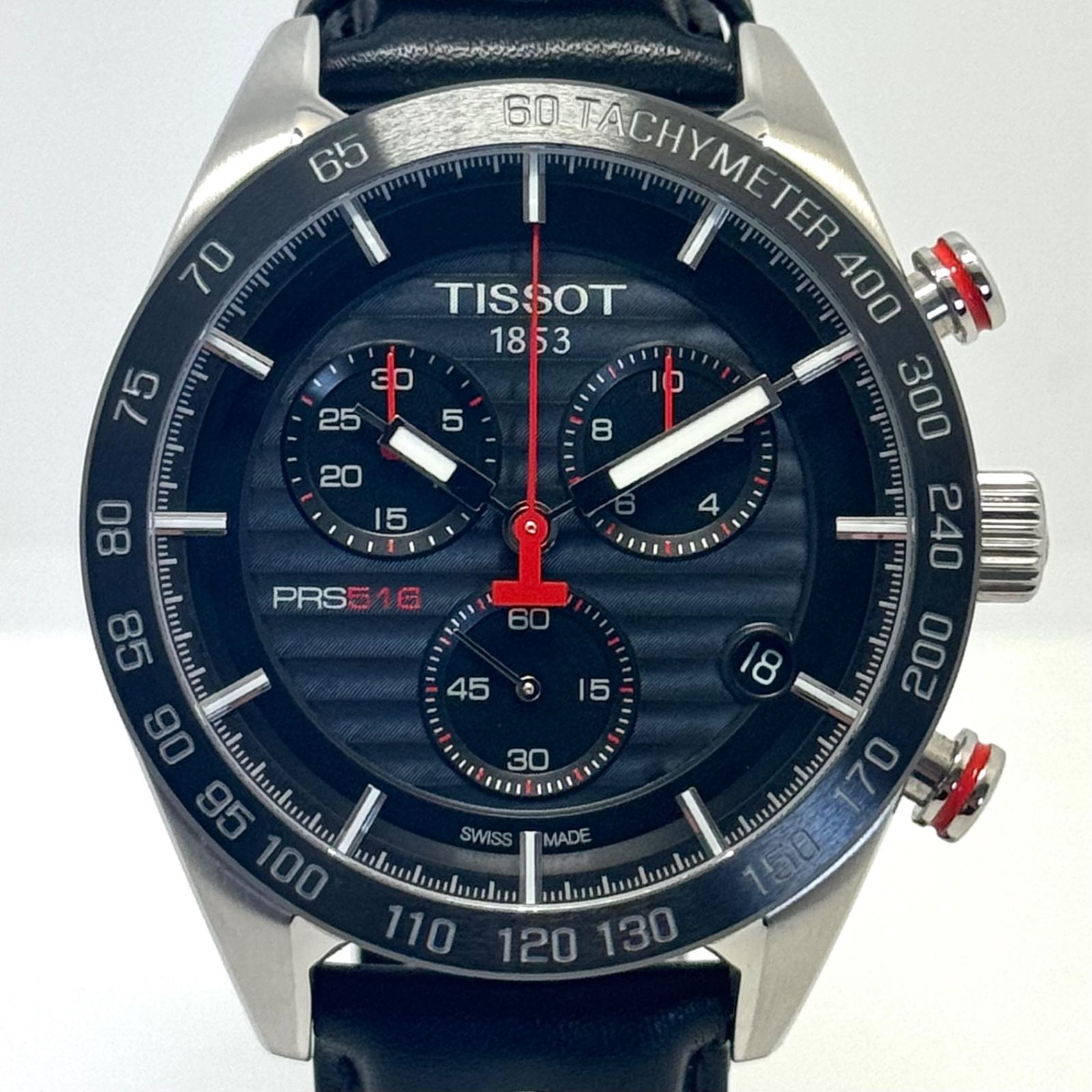 美品】腕時計 メンズ ティソ TISSOT PRS516 クロノグラフ T100417A
