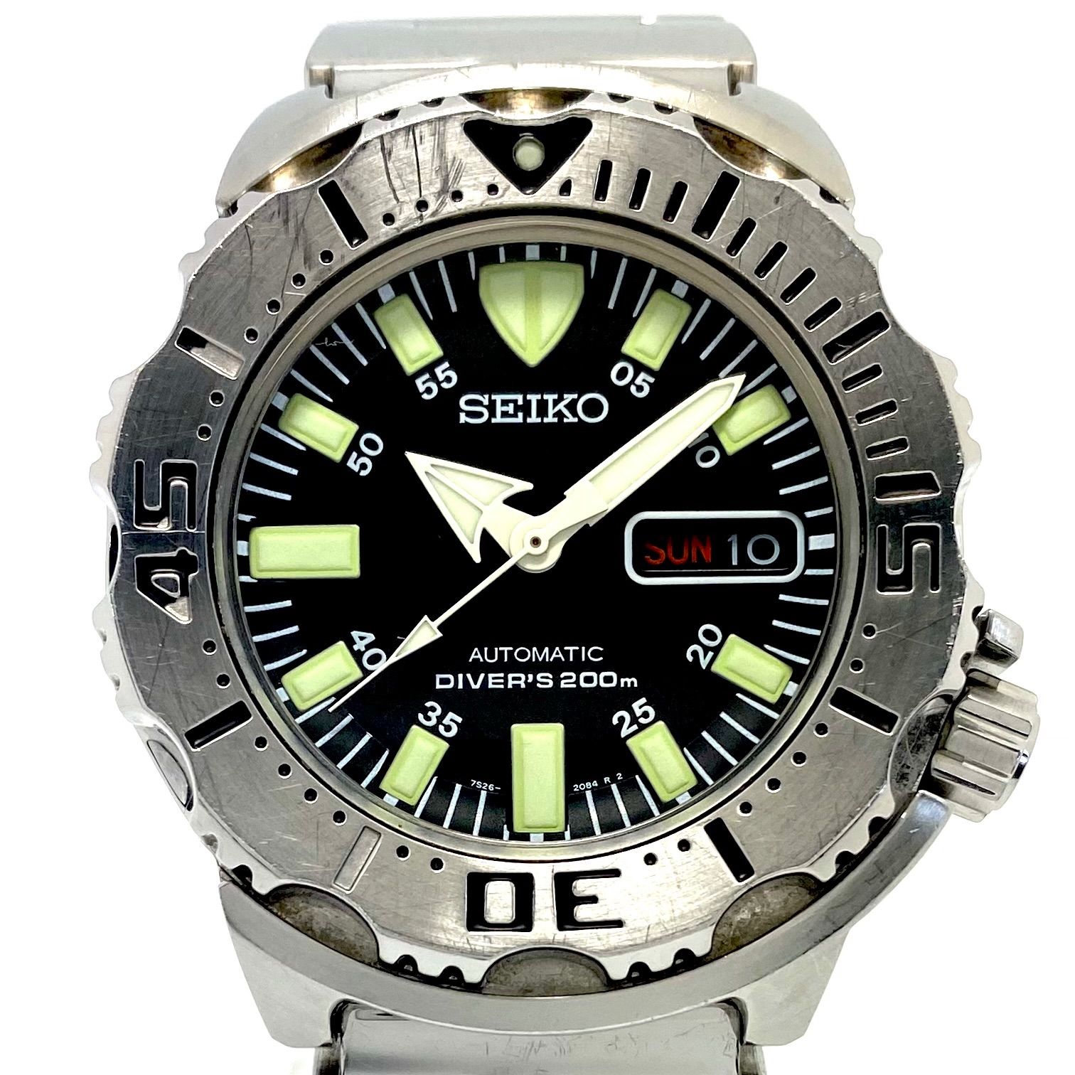 SEIKO BLACK Monster自動巻き 腕時計 200m防水 【公式通販】