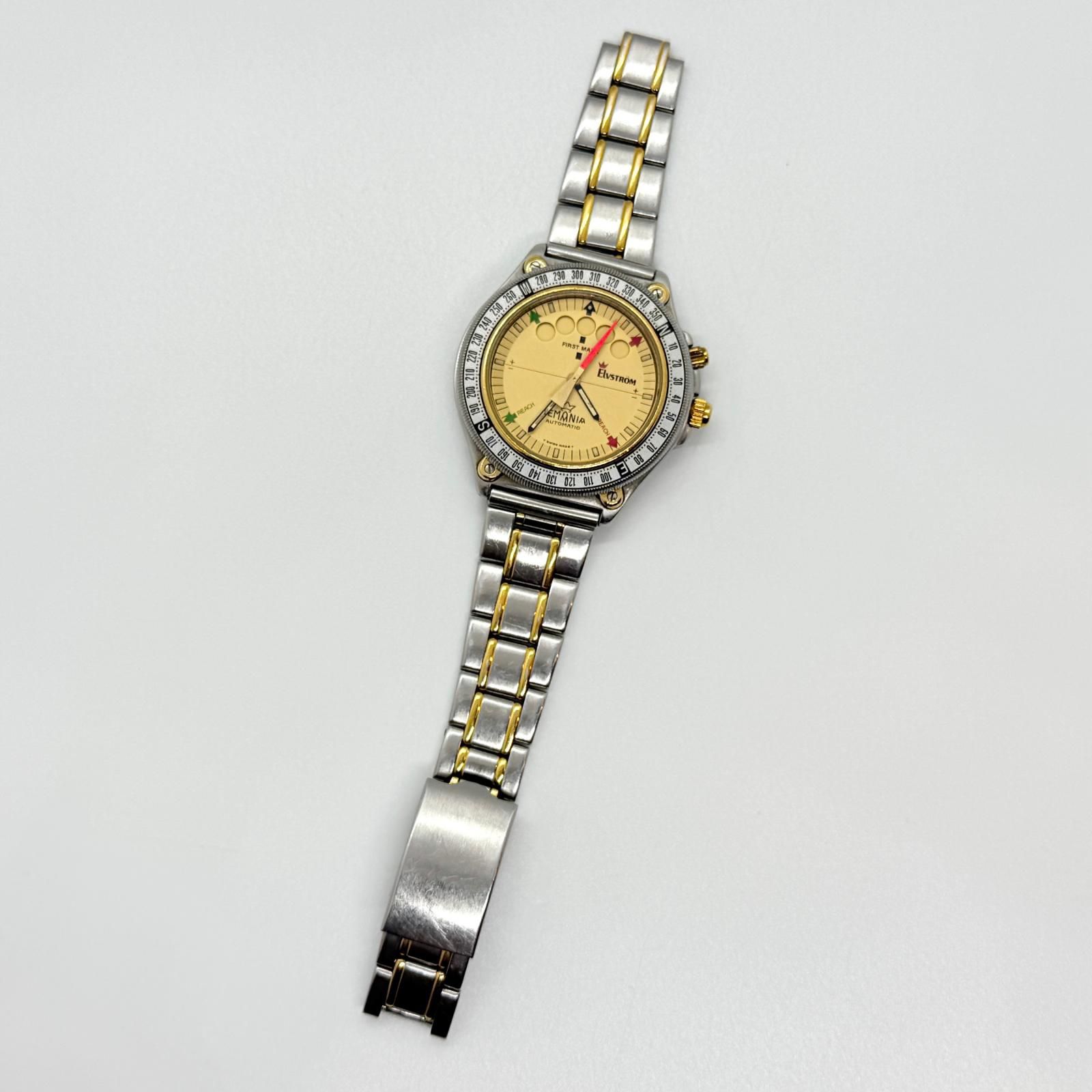  LEMANIA レマニアエルブストローム 7015 ゴールド AT メンズ 稼働 現状品 腕時計 細見え 自動巻き時計 腕時計(アナログ)