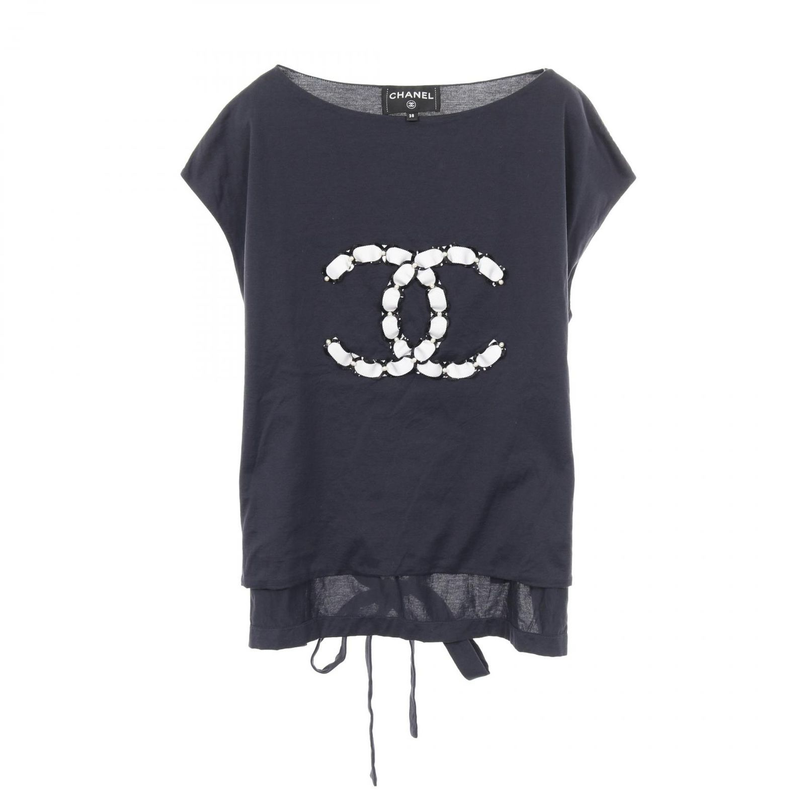 シャネル CHANEL カットソー ココマーク コットン Tシャツ レディース 
