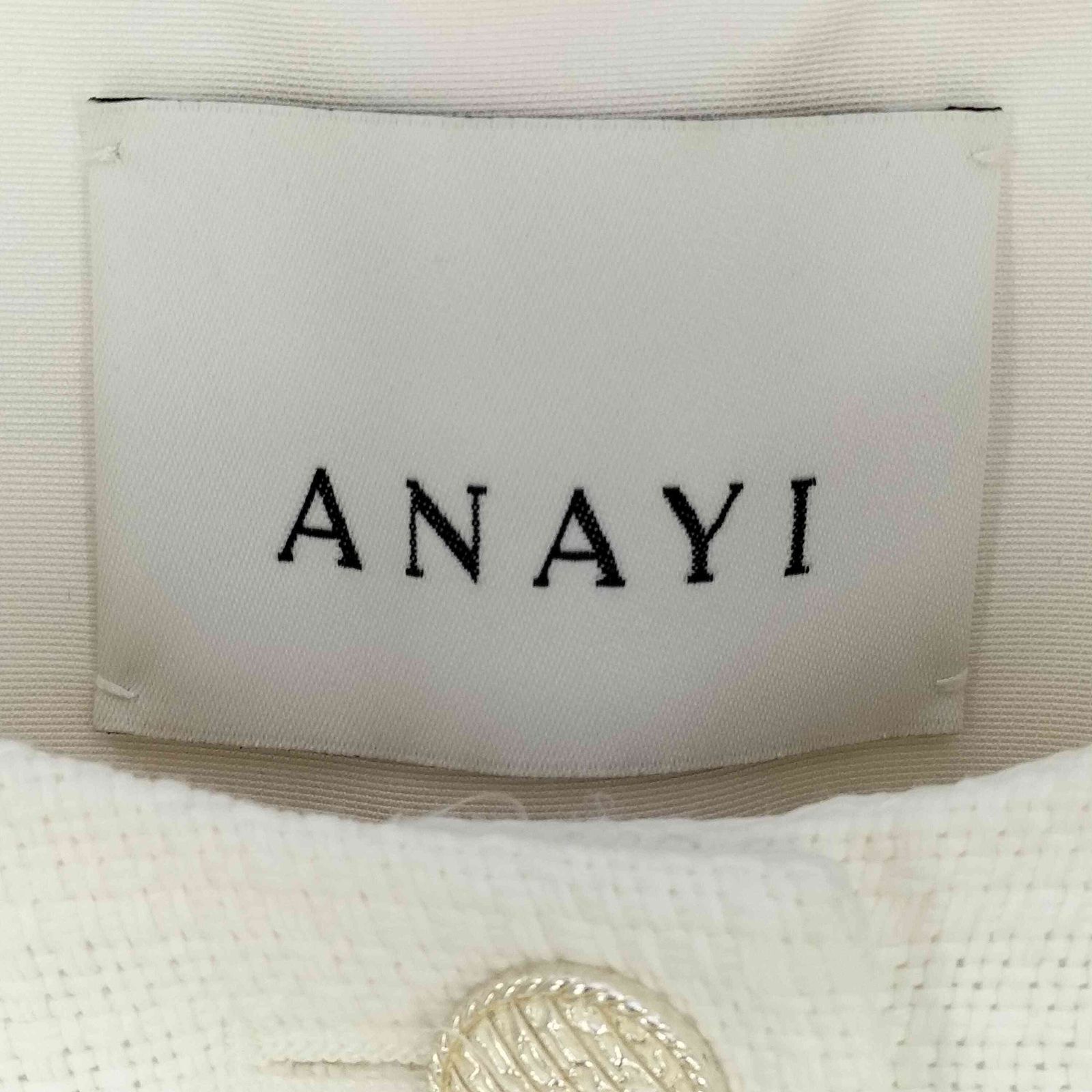 アナイ ANAYI 23SS コットンオックスパッチポケットジレ レディース