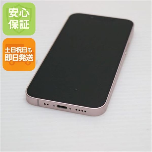 新品同様 SIMフリー iPhone13 mini 128GB ピンク 白ロム 本体 即日発送