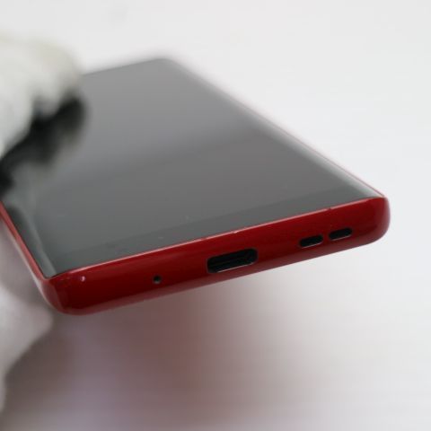 新品同様 SIMフリー Rakuten Hand 5G クリムゾンレッド スマホ 白ロム