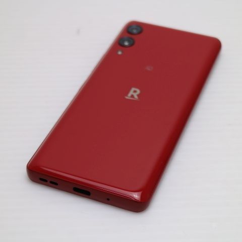 新品同様 SIMフリー Rakuten Hand 5G クリムゾンレッド スマホ 白ロム