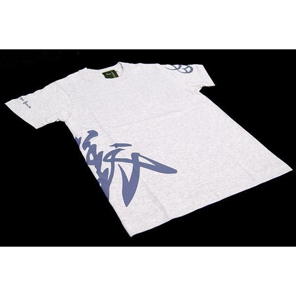 戦国武将Tシャツ 〔直江兼続 義〕 XSサイズ 半袖 綿100% 白杢(ホワイト) 〔Uネック おもしろ〕