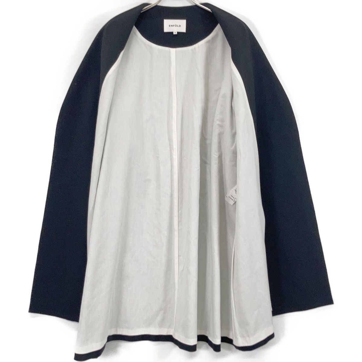 ENFOLD エンフォルド ﾌﾞﾗｯｸ ﾀﾞﾌﾞﾙｸﾛｽﾌﾚｱｺｰﾄ 36 - メルカリ