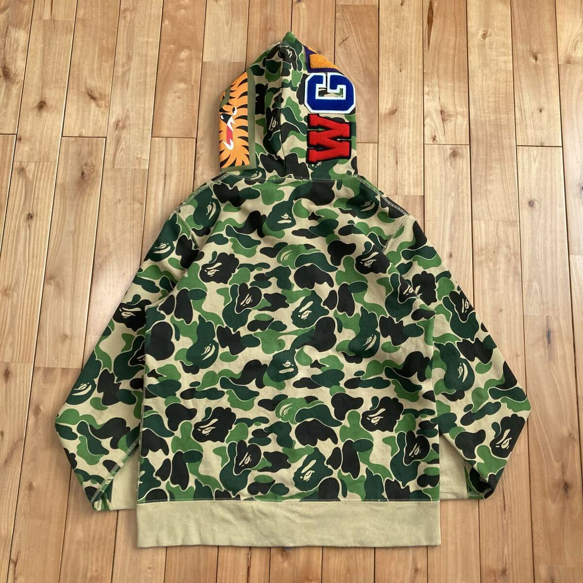 ABC CAMO GREEN シャーク パーカー Lサイズ shark full zip hoodie a