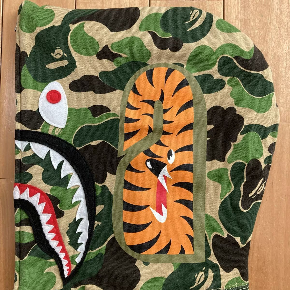 ABC CAMO GREEN シャーク パーカー Lサイズ shark full zip hoodie a 