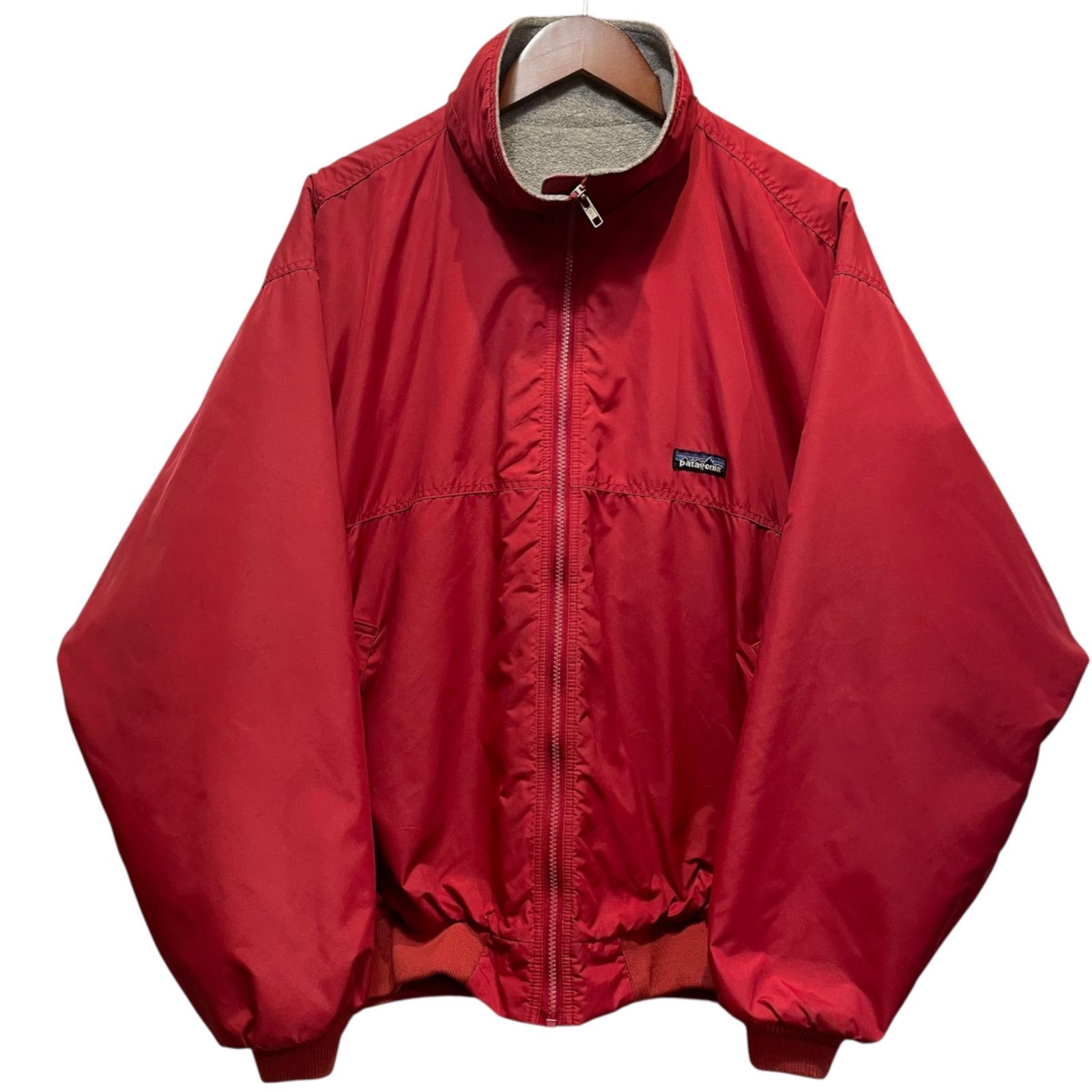 90s patagonia Shelled Synchilla Jacket 赤 L パタゴニア シェルド 