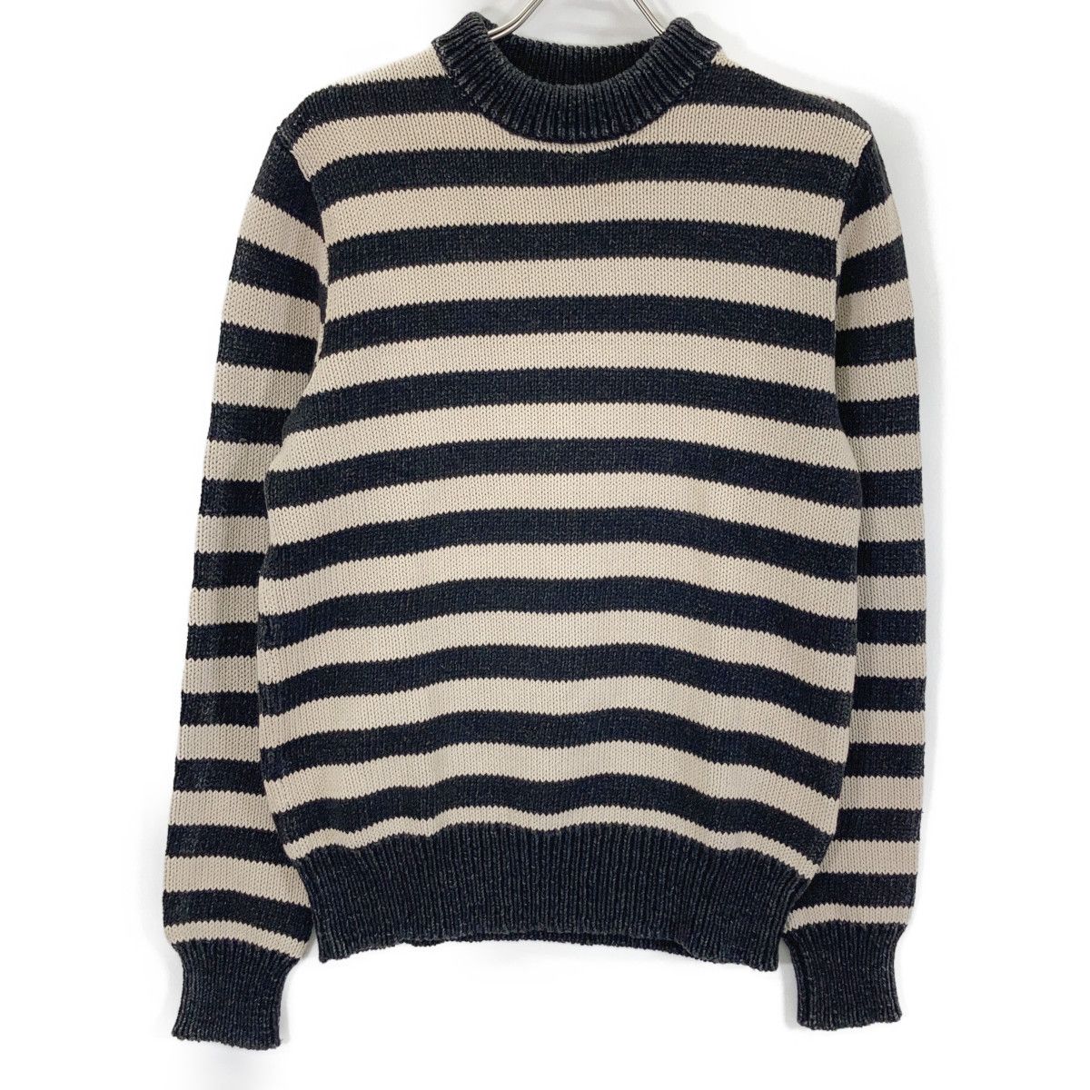 RRL ダブルアールエル 782638093001 ﾎﾞｰﾀﾞｰ ｸﾙｰﾈｯｸ ｺｯﾄﾝﾆｯﾄ S 【公式通販】