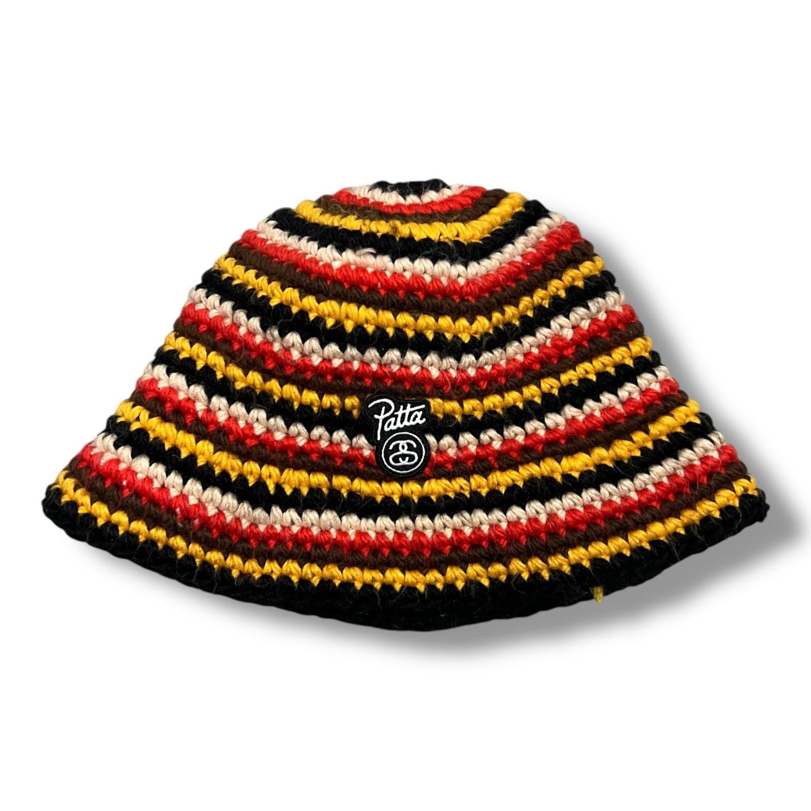 STUSSY × Patta 24SS Striped Knit Bucket ストライプニットバケット
