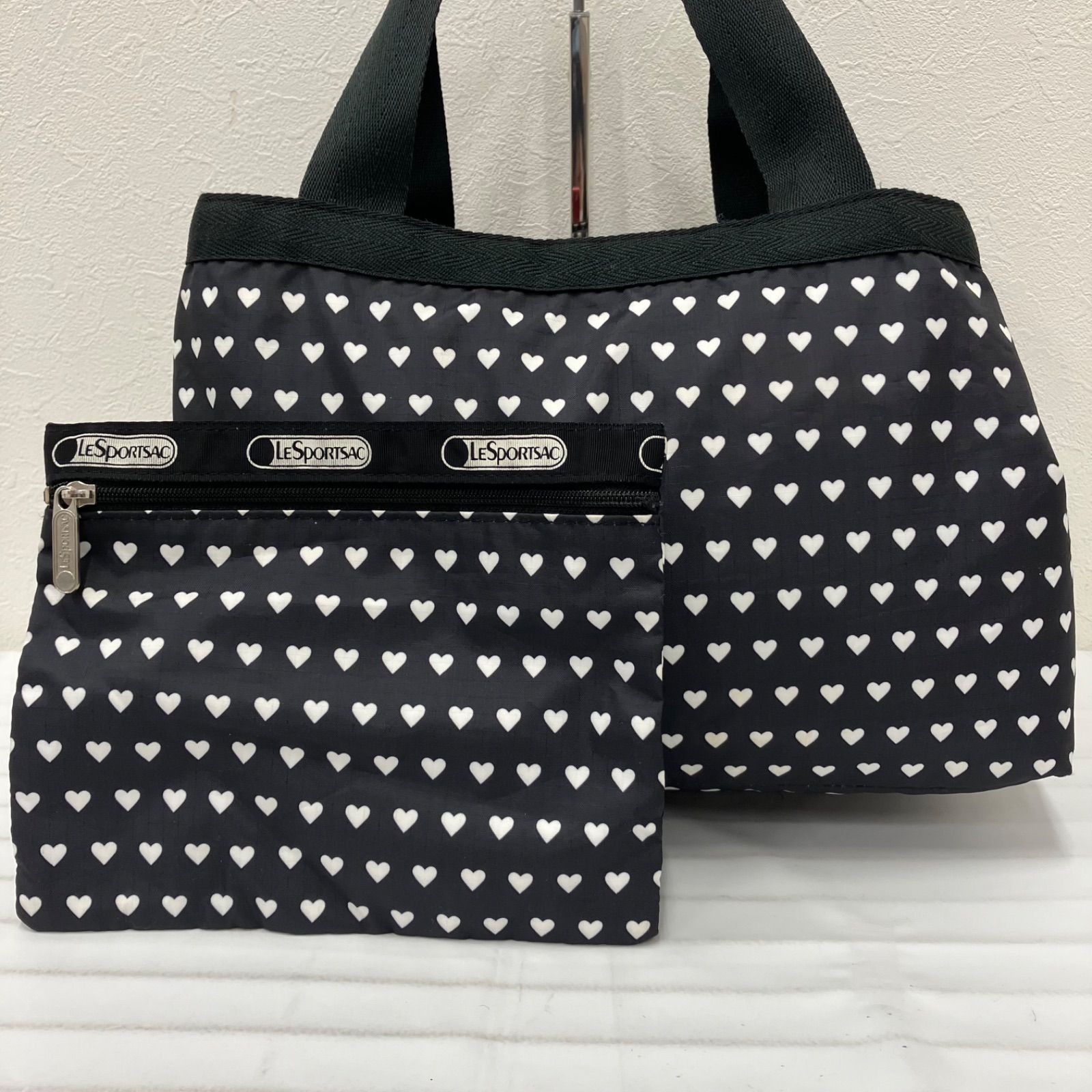 209 LeSportsac レスポートサック トートバッグ モリー ハート 総柄 