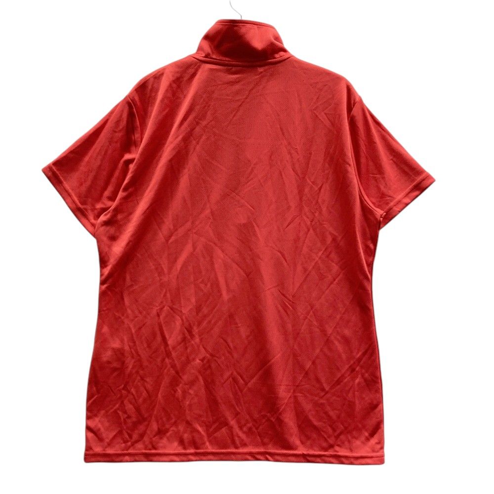 サイズ：LL FILA GOLF フィラゴルフ  ハーフジップ半袖Tシャツ  レッド系 [240101623612] ゴルフウェア レディース ストスト
