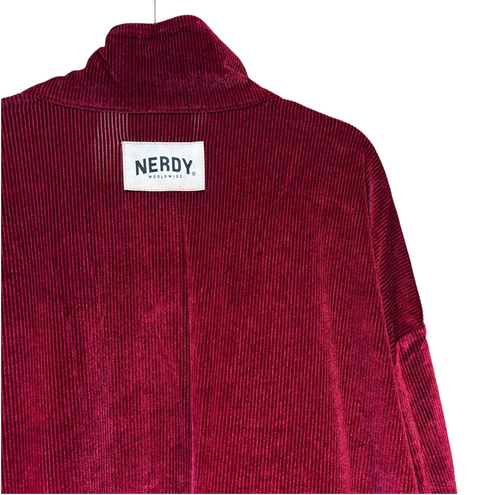 古着 NERDY ノルディ トラックジャケット ベロア ベルベット グリーン L 古着 NERDY ノルディ ジャージ トラックジャケット ベロア ボルドー L