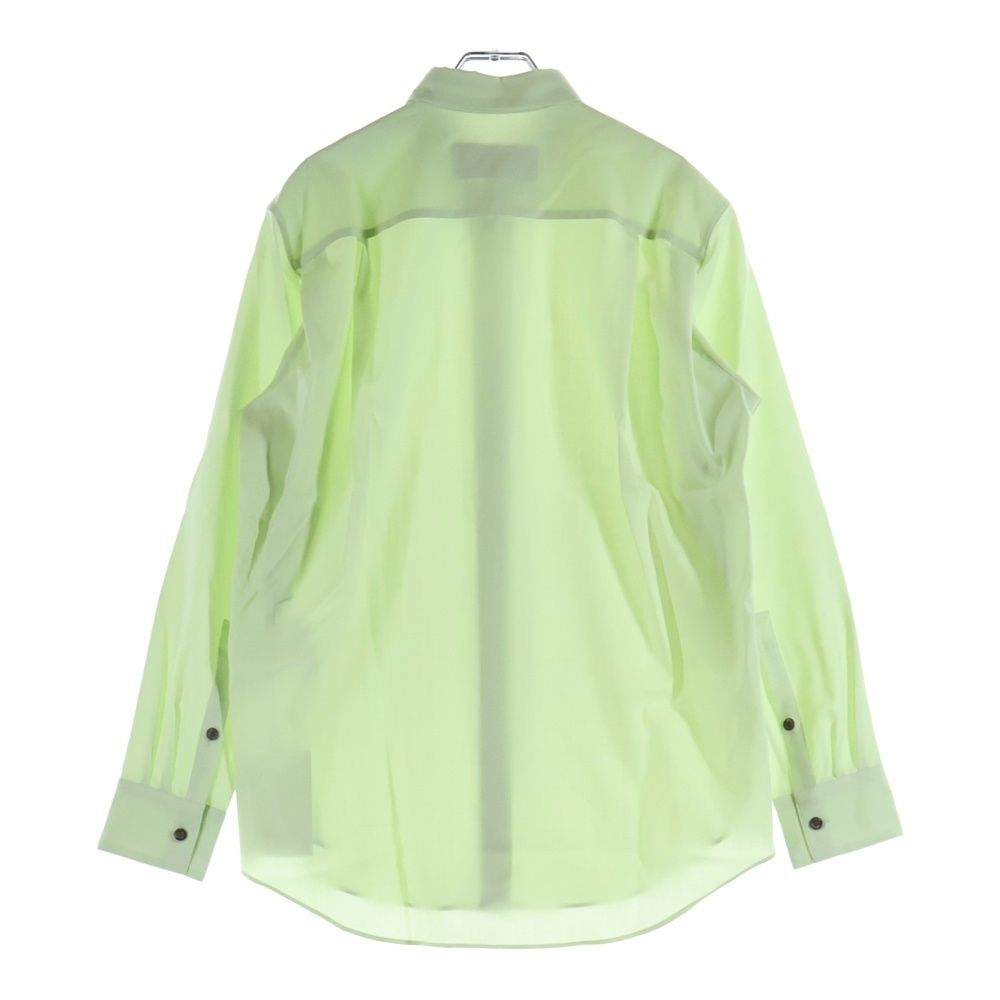 OVERCOAT (オーバーコート) 長袖ウールシャツ ライトグリーン 23T01
