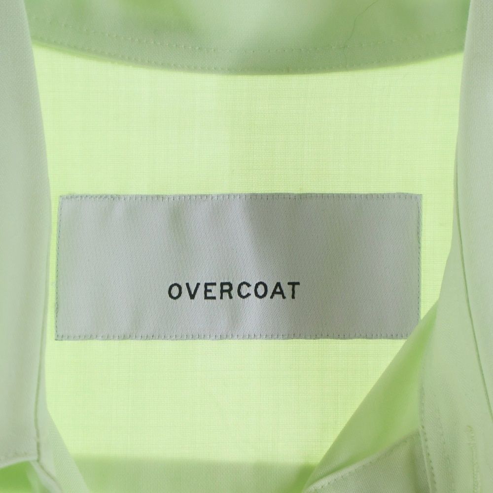 OVERCOAT (オーバーコート) 長袖ウールシャツ ライトグリーン 23T01