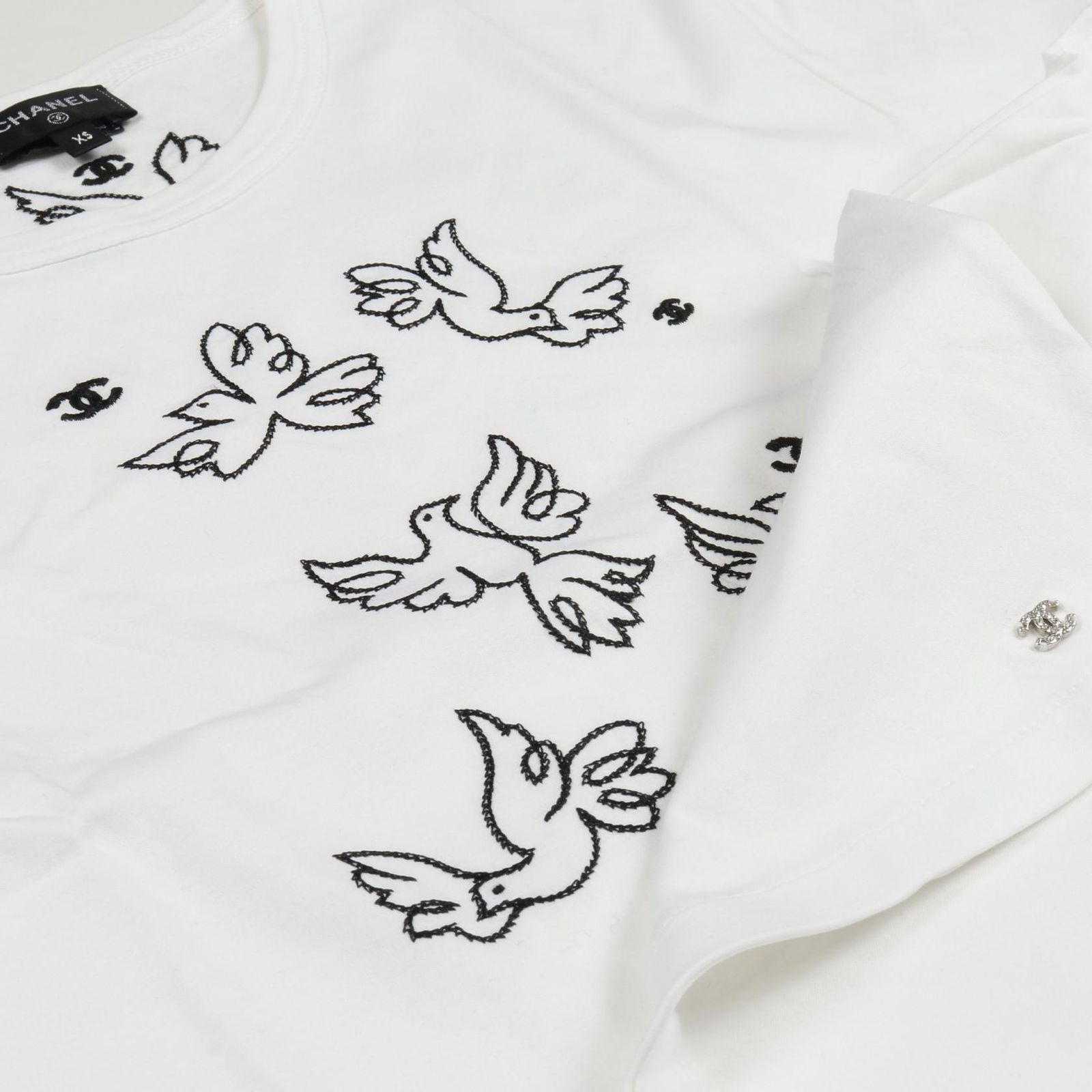 シャネル CHANEL カットソー ココマーク コットン Tシャツ レディース