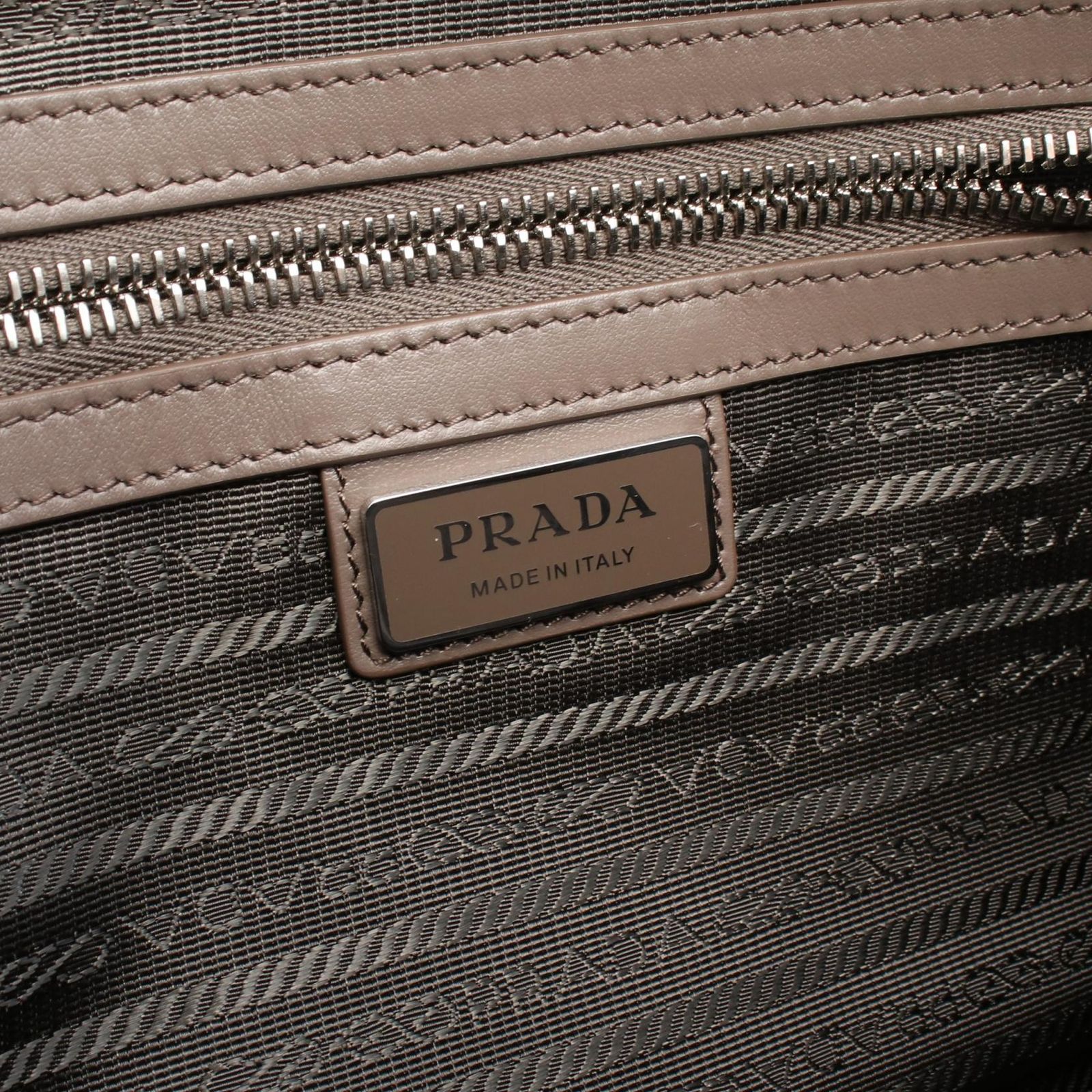 プラダ PRADA ショルダーバッグ VIT.DAINO 2VH181 グレージュ レザー 