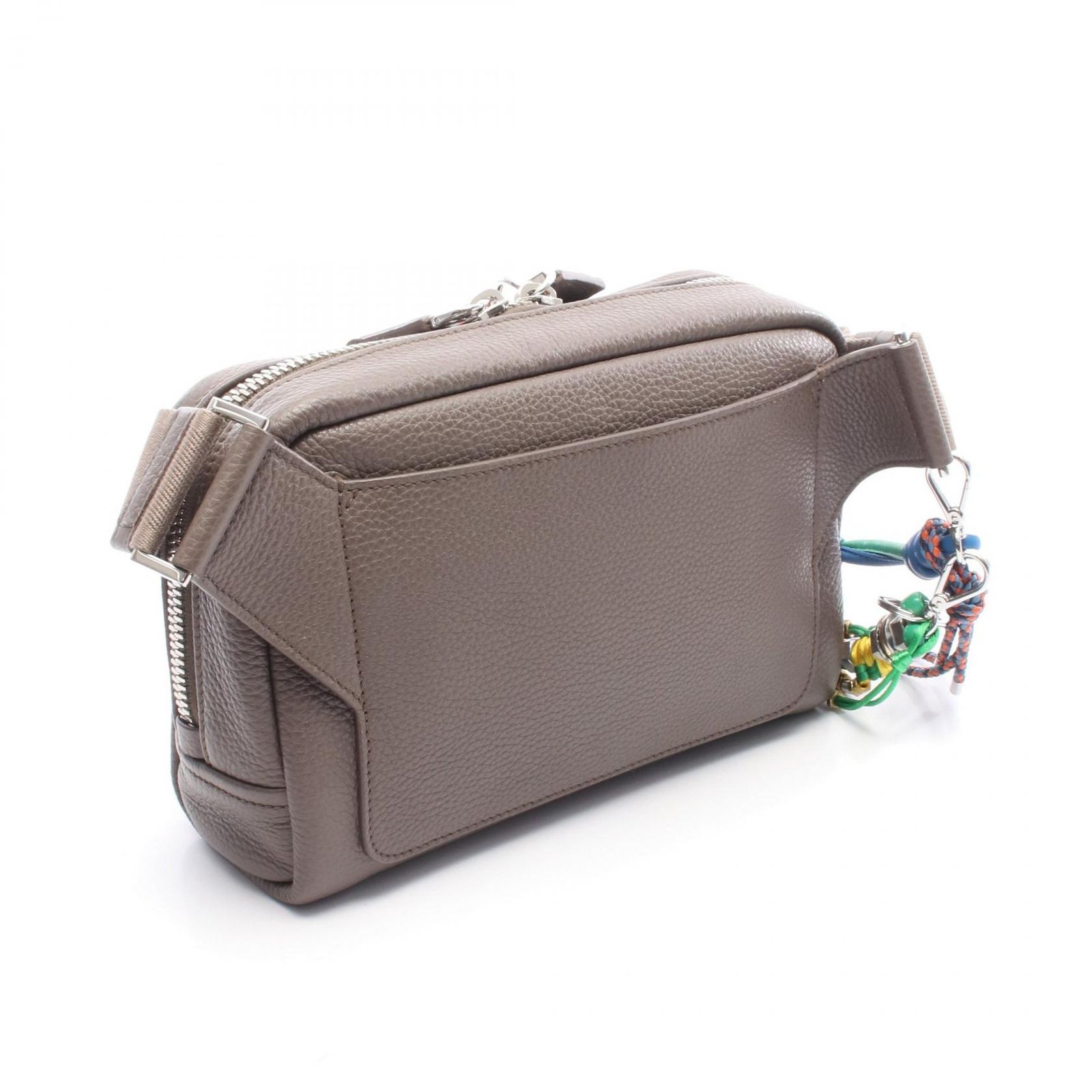 プラダ PRADA ショルダーバッグ VIT.DAINO 2VH181 グレージュ レザー 