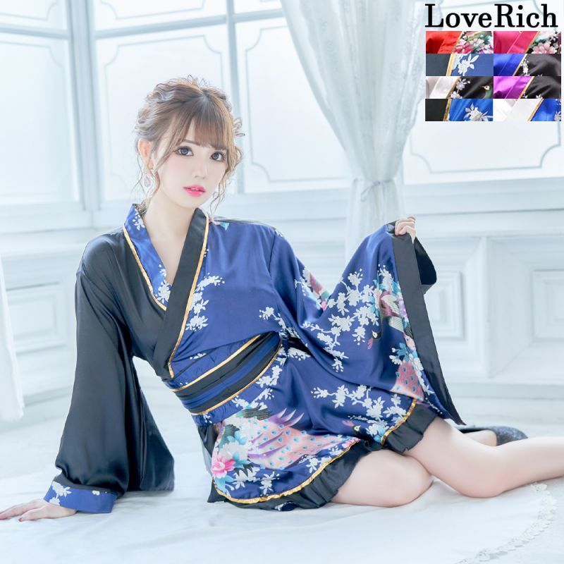 LoveRich ラブリッチ 【9カラー】ツートンカラー 花魁 フリル ミニ