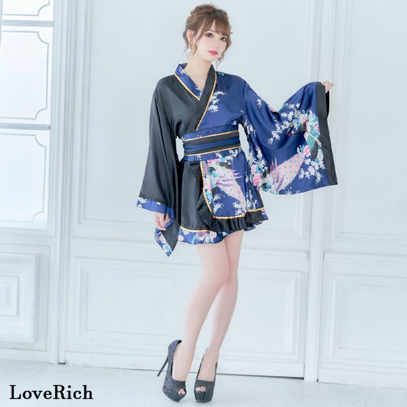 LoveRich ラブリッチ 【9カラー】ツートンカラー 花魁 フリル ミニ