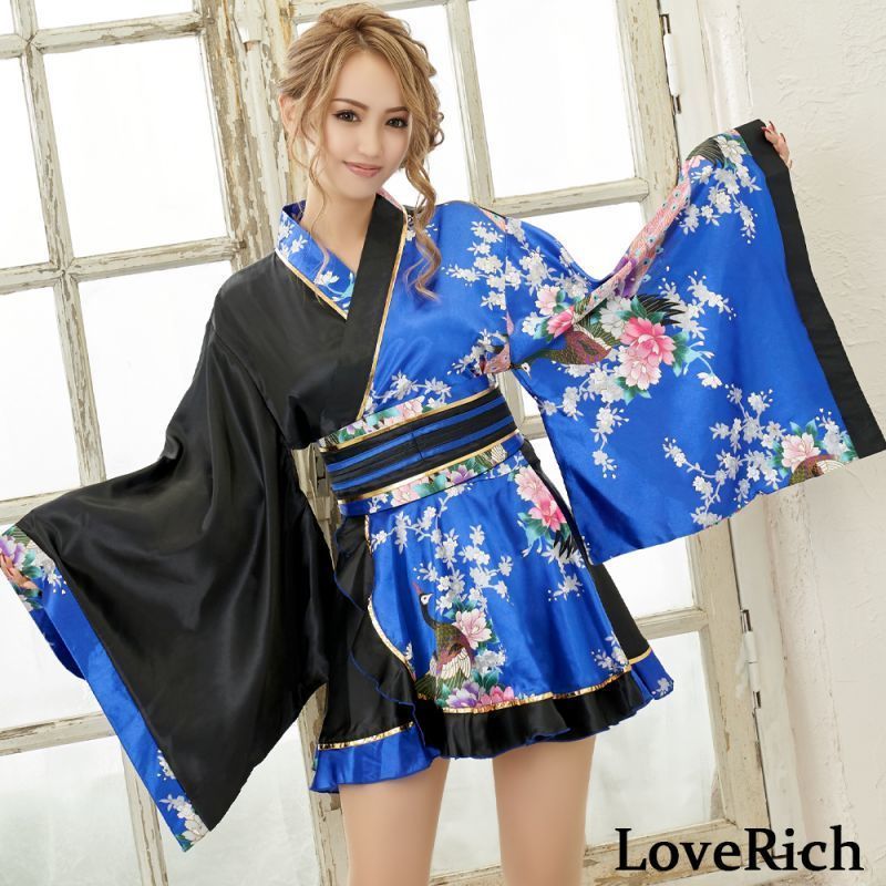 LoveRich ラブリッチ 【9カラー】ツートンカラー 花魁 フリル ミニ