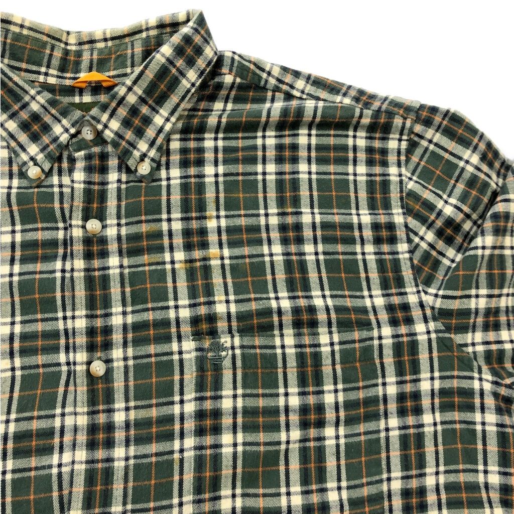 90年代 Timberland ティンバーランド ボタンダウン フランネルシャツ