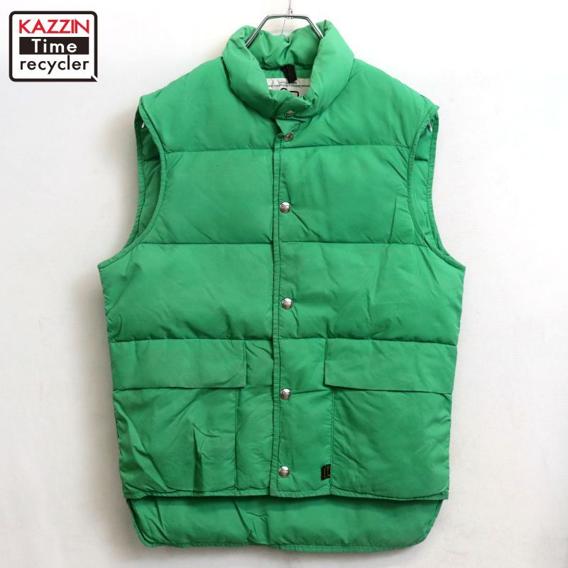 70s vintage WOOLRICH グースダウン ダウンベスト メンズ 表記Sサイズ