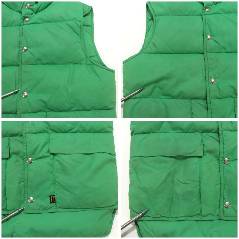 70s vintage WOOLRICH グースダウン ダウンベスト メンズ 表記Sサイズ