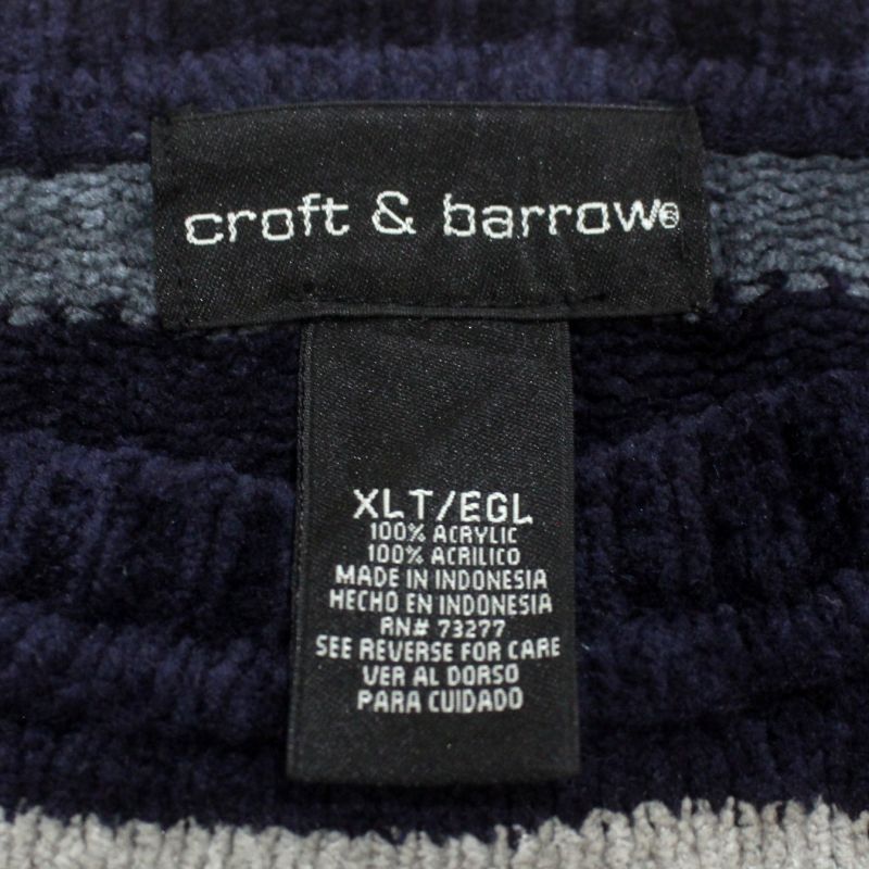 00s クラフト&バロー croft&barrow ボーダー柄 アクリル ニット