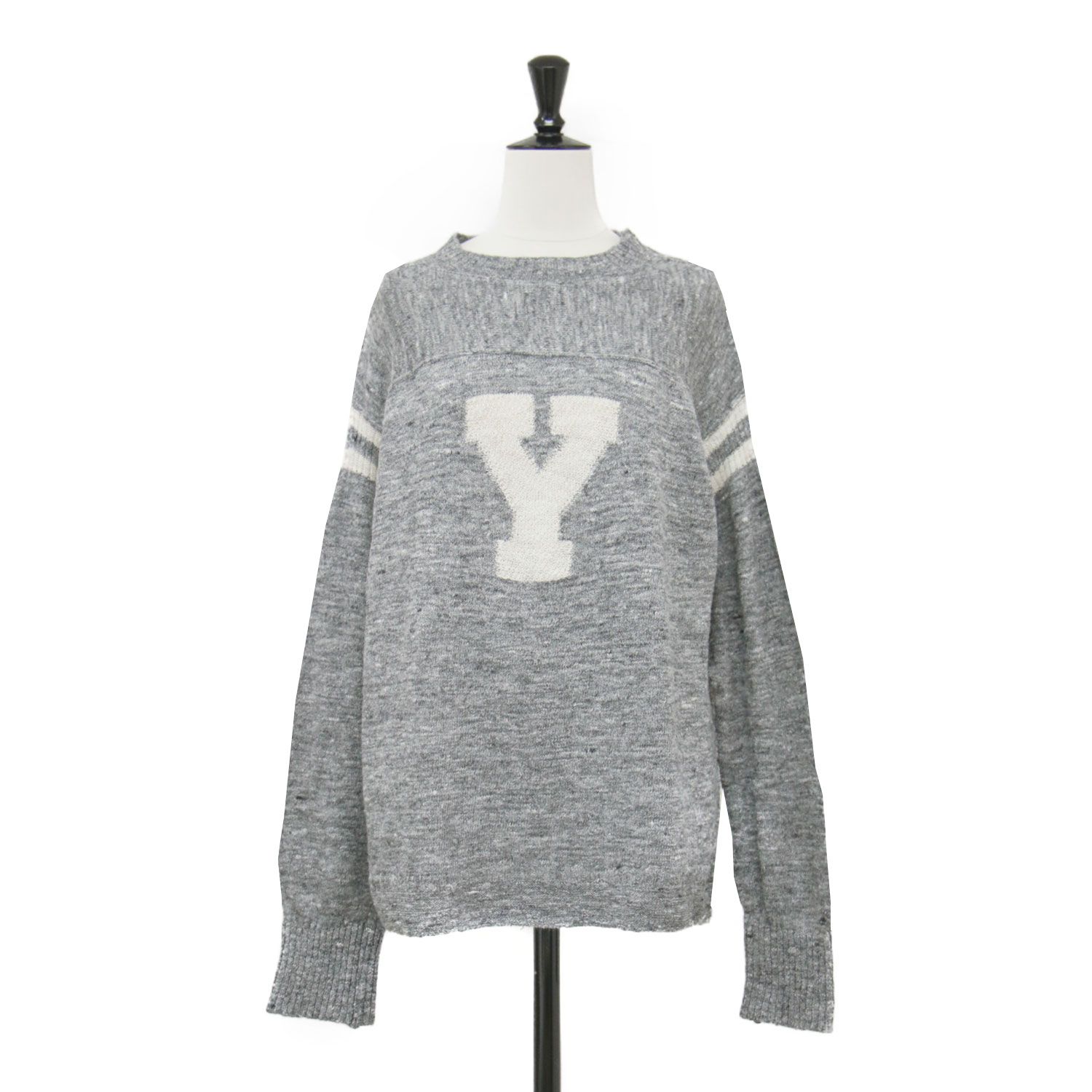 45R フォーティファイブ・アール ニット グレー サイズ:2(M) | リネン