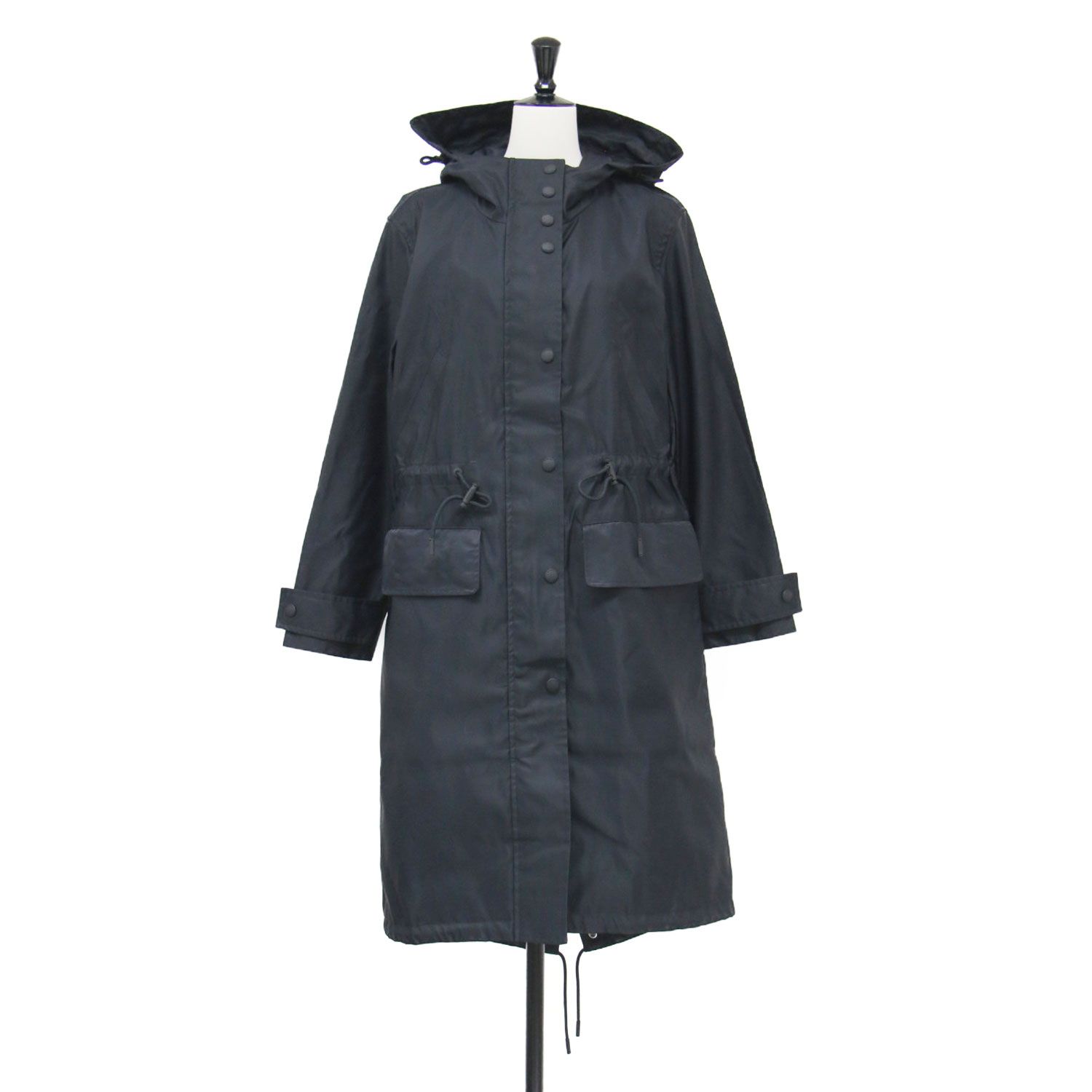 BURBERRY バーバリー コート ブラック 黒 サイズ:UK4 | バックロゴ 