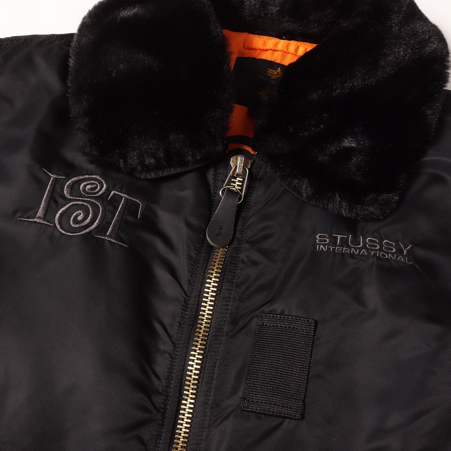 STUSSY ステューシー ジャケット ブラック 黒 サイズ:L | ALPHA B-15